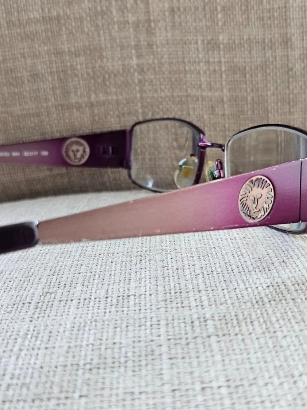 Anne Klein Women Glasses Frame AK9103 540 Eyewear Purple Tone Metal Eyeglasses